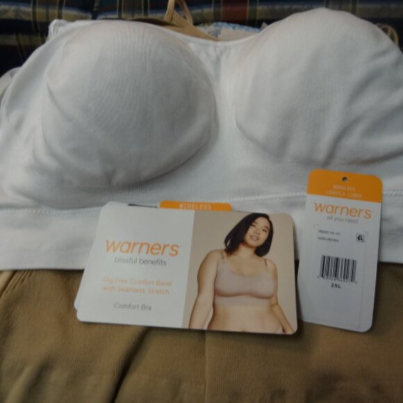Warners Blissful Benefits Dig-Free Wireless Comfort Bra - Picture 1 of 5